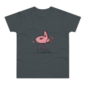 Camiseta hombre punto liso - Gris oscuro - Camiseta «i merda»