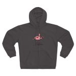 Sudadera capucha con cremallera premium - Antracita - Camiseta «i merda»