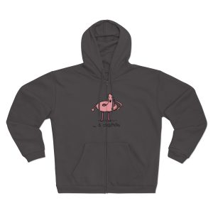 Sudadera capucha con cremallera premium - Antracita - Camiseta «i merda»