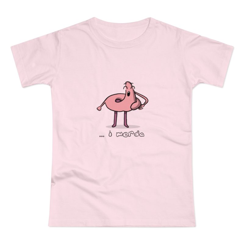 Camiseta mujer punto liso - Rosa orquidea - Camiseta «i merda»