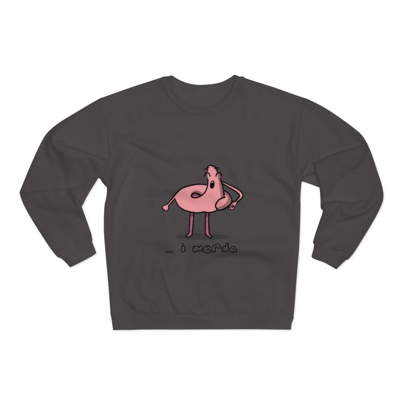 Sudadera cuello redondo premium - Antracita - Camiseta «i merda» Sudadera cuello redondo premium - Antracita - Camiseta «i merda»