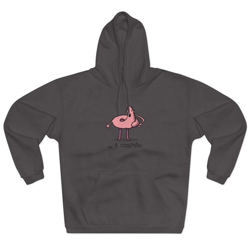 Sudadera con capucha cerrada - Antracita - Camiseta «i merda» Sudadera con capucha cerrada - Antracita - Camiseta «i merda»
