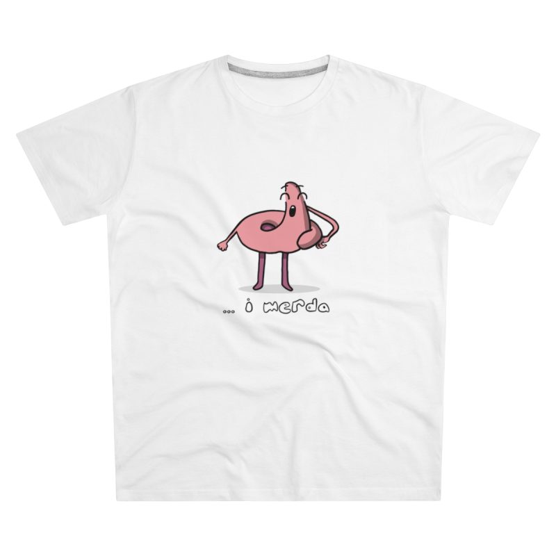 Camiseta hombre corte moderno - Blanco - Camiseta «i merda»