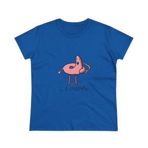 Camiseta mujer algodon medio - Azul royal - Camiseta «i merda»