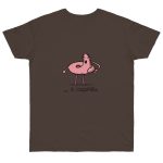 Camiseta punto liso - Marron oso - Camiseta «i merda»