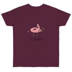 Camiseta punto liso - Burdeos - Camiseta «i merda»