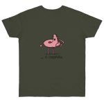 Camiseta punto liso - Caqui urbano - Camiseta «i merda»