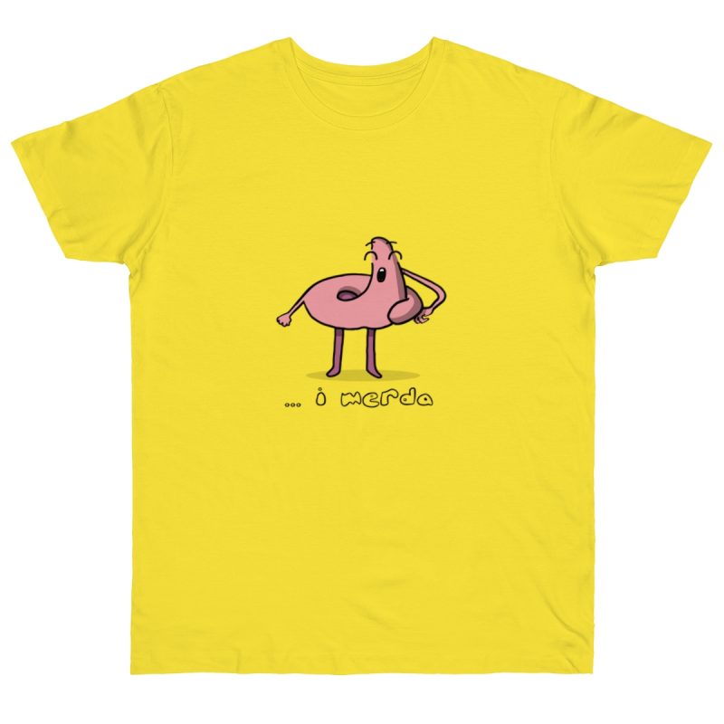 Camiseta punto liso - Amarillo solar - Camiseta «i merda»