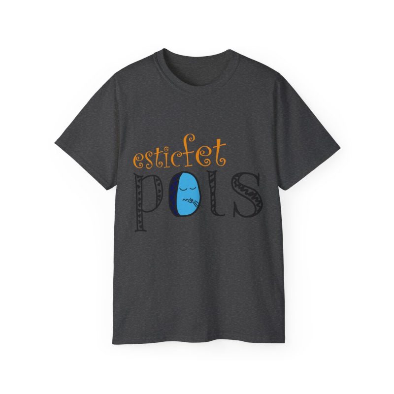 Camiseta ultra algodon - Gris oscuro jaspeado - Esic fet polç
