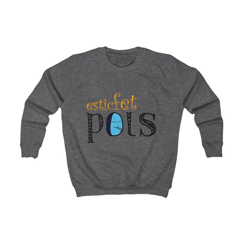 Sudadera infantil - Gris marengo - Esic fet polç