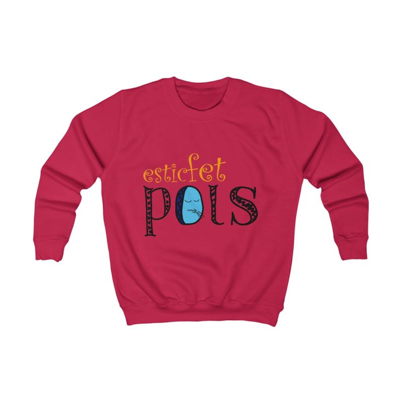 Sudadera infantil - Rojo fuego - Esic fet polç