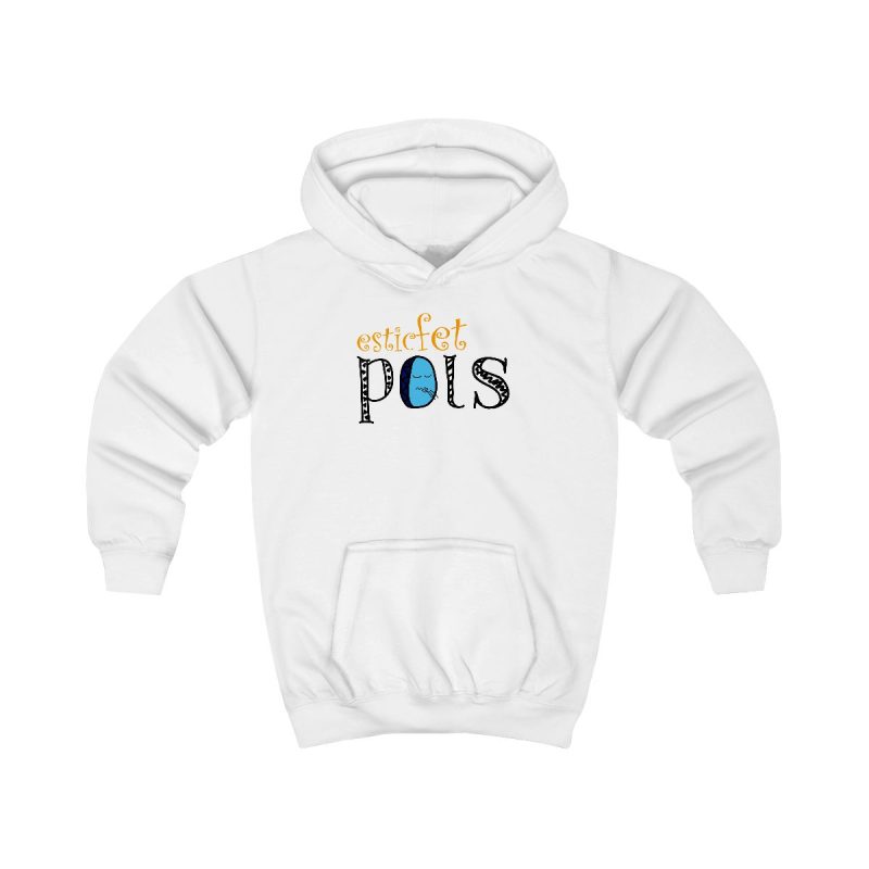 Sudadera con capucha infantil - Blanco artico - Esic fet polç Sudadera con capucha infantil - Blanco artico - Esic fet polç