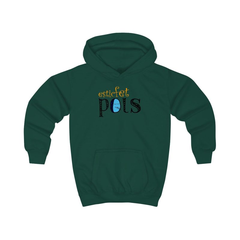 Sudadera con capucha infantil - Verde botella - Esic fet polç