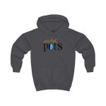 Sudadera con capucha infantil - Gris marengo - Esic fet polç Sudadera con capucha infantil - Gris marengo - Esic fet polç