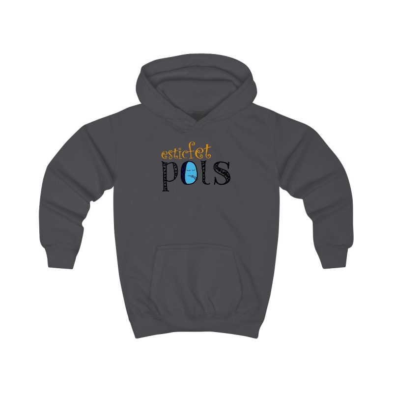 Sudadera con capucha infantil - Gris marengo - Esic fet polç