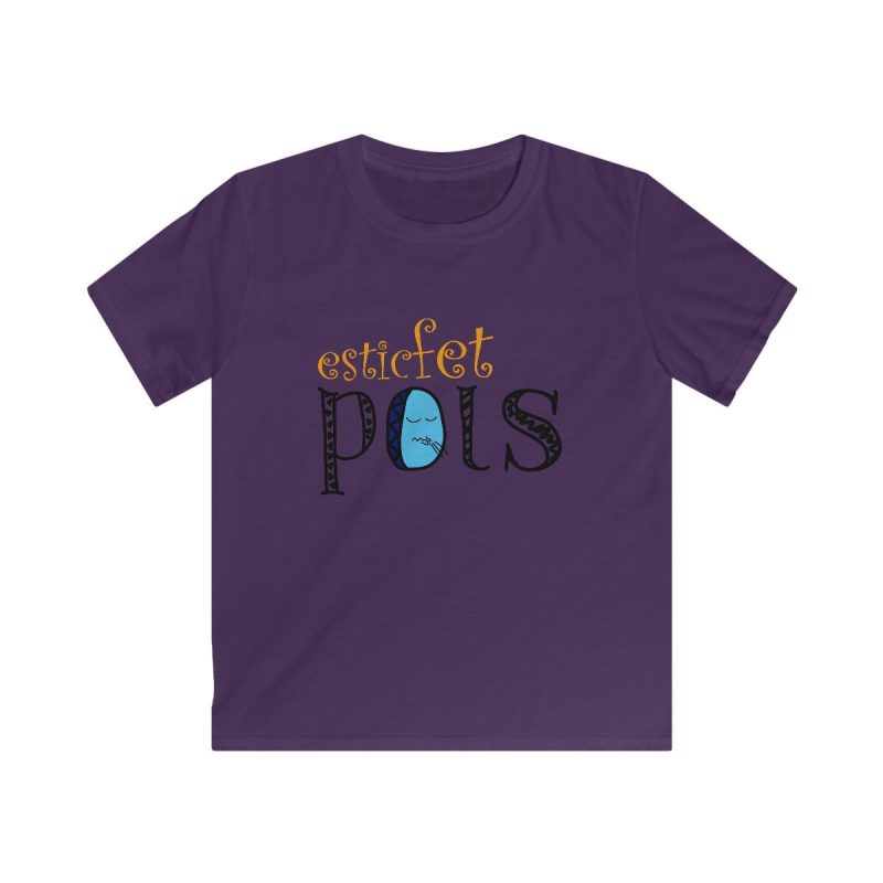 Camiseta infantil Softstyle - Morado - Esic fet polç