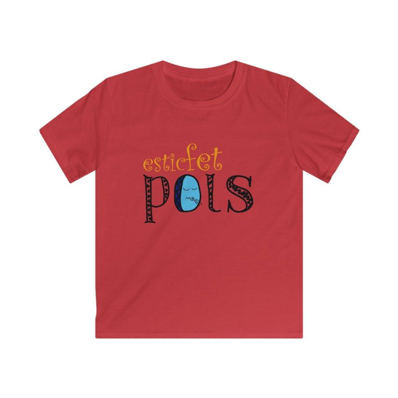 Camiseta infantil Softstyle - Rojo - Esic fet polç