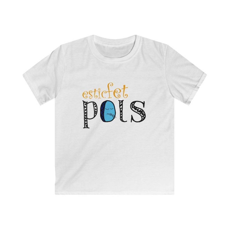 Camiseta infantil Softstyle - Blanco - Esic fet polç