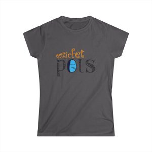 Camiseta mujer Softstyle - Gris marengo - Esic fet polç