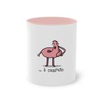 Taza bicolor - Rosa - Camiseta «i merda» Taza bicolor - Rosa - Camiseta «i merda»