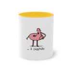 Taza bicolor - Amarillo dorado - Camiseta «i merda» Taza bicolor - Amarillo dorado - Camiseta «i merda»