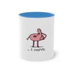 Taza bicolor - Azul claro - Camiseta «i merda» Taza bicolor - Azul claro - Camiseta «i merda»