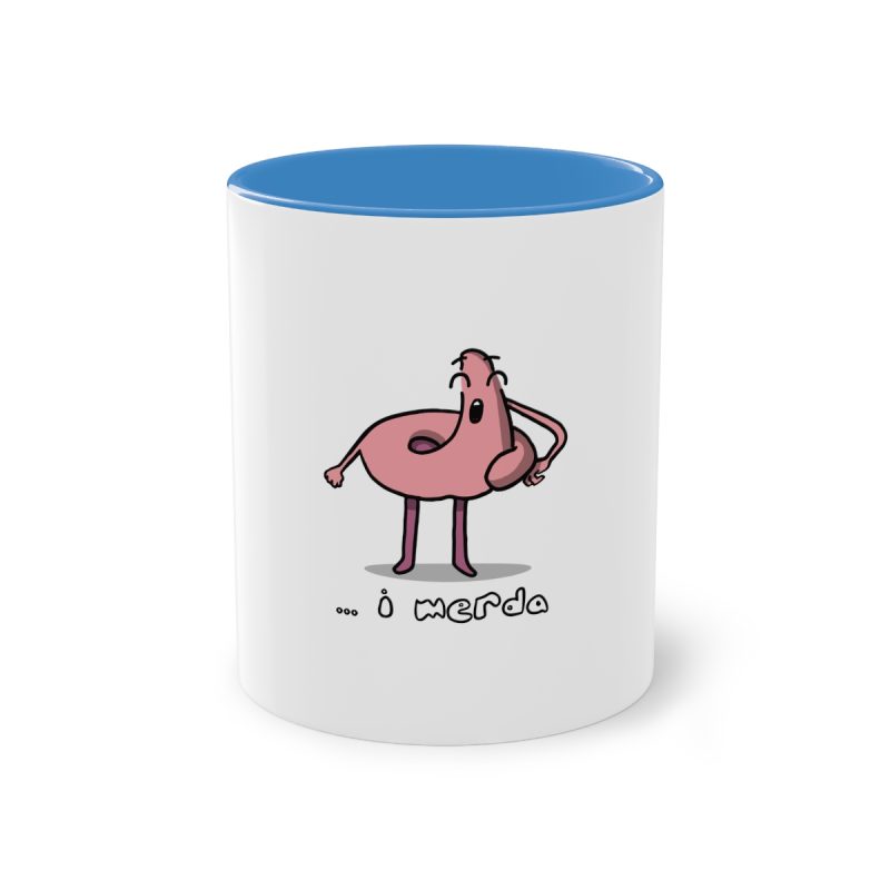 Taza bicolor - Azul claro - Camiseta «i merda»