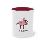 Taza bicolor - Granate - Camiseta «i merda» Taza bicolor - Granate - Camiseta «i merda»