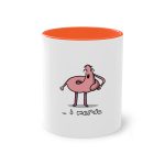Taza bicolor - Naranja - Camiseta «i merda» Taza bicolor - Naranja - Camiseta «i merda»
