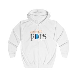 Sudadera con capucha y cremallera - Blanco artico - Esic fet polç