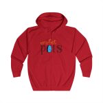 Sudadera con capucha y cremallera - Rojo fuego - Esic fet polç