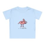 Camiseta de bebe - Azul empolvado - Camiseta «i merda»