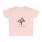 Camiseta de bebe - Rosa empolvado - Camiseta «i merda»