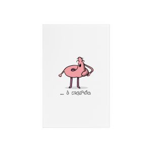 Cartel de metacrilato con soporte - Camiseta «i merda»