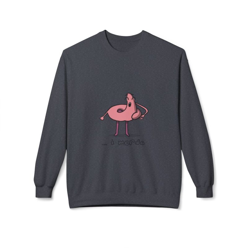 Sudadera Softstyle cuello redondo - Gris jaspeado oscuro - Camiseta «i merda»