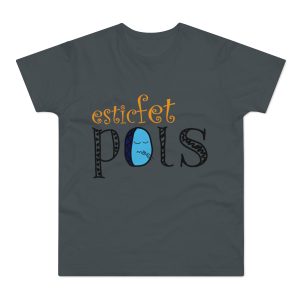Camiseta hombre punto liso - Gris oscuro - Esic fet polç