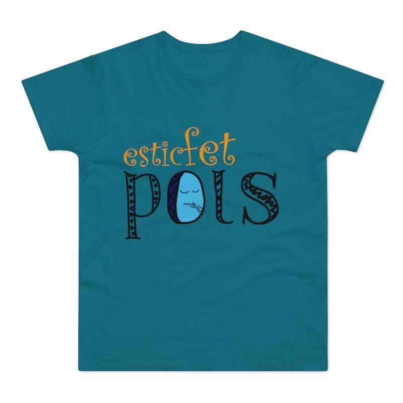 Camiseta hombre punto liso - Azul diva - Esic fet polç