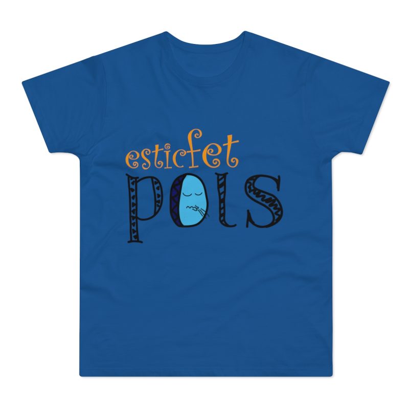 Camiseta hombre punto liso - Azul royal intenso - Esic fet polç