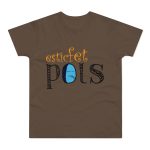 Camiseta hombre punto liso - Marron chocolate - Esic fet polç Camiseta hombre punto liso - Marron chocolate - Esic fet polç