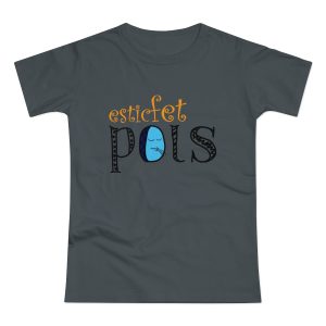 Camiseta mujer punto liso - Gris oscuro - Esic fet polç