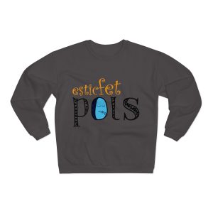 Sudadera cuello redondo premium - Antracita - Esic fet polç