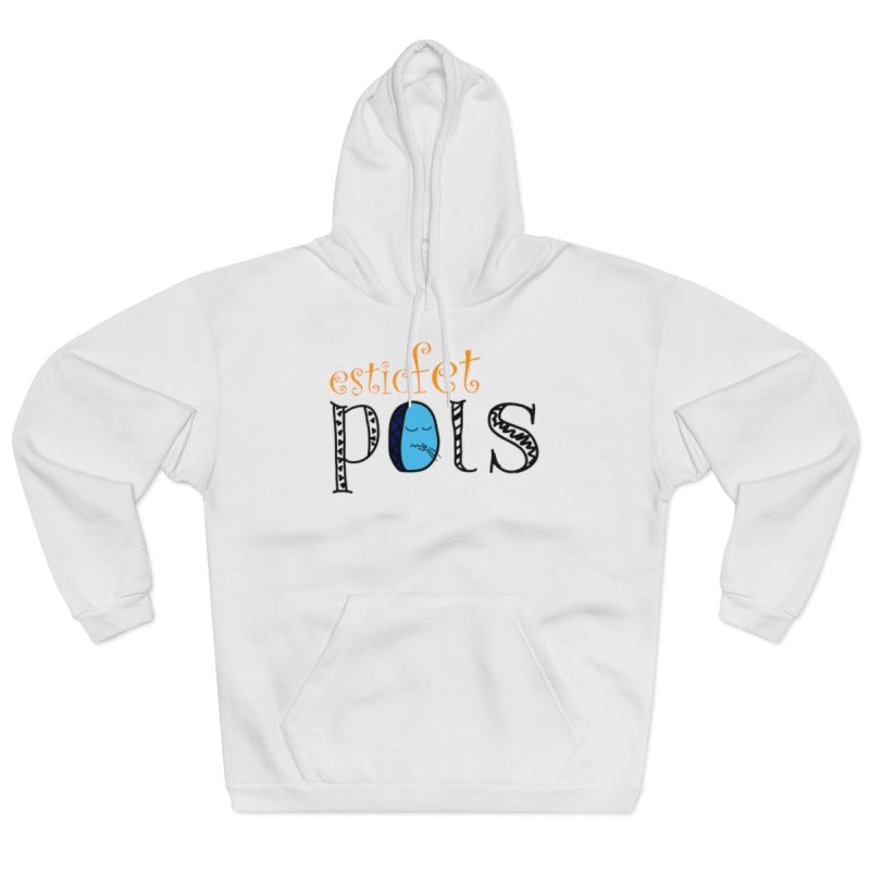 Sudadera con capucha cerrada - Blanco - Esic fet polç