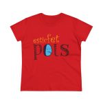 Camiseta mujer algodon medio - Rojo - Esic fet polç Camiseta mujer algodon medio - Rojo - Esic fet polç