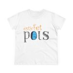 Camiseta mujer algodon medio - Blanco - Esic fet polç Camiseta mujer algodon medio - Blanco - Esic fet polç