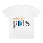 Camiseta hombre cuello de pico Presenter - Blanco - Esic fet polç