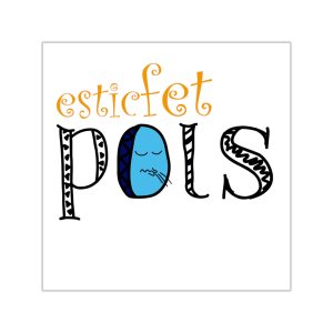 Pegatinas de vinilo cuadradas - Esic fet polç
