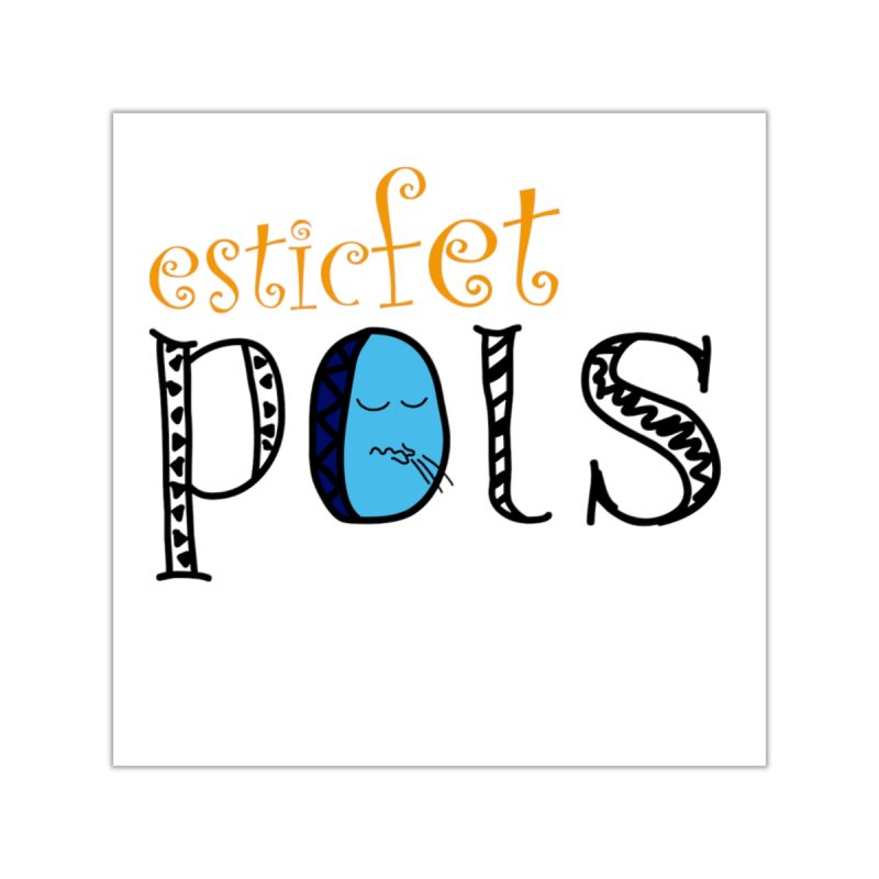 Pegatinas de vinilo cuadradas - Esic fet polç Pegatinas de vinilo cuadradas - Esic fet polç