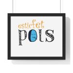 Poster enmarcado horizontal - Negro - Esic fet polç