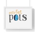 Poster enmarcado horizontal - Blanco - Esic fet polç