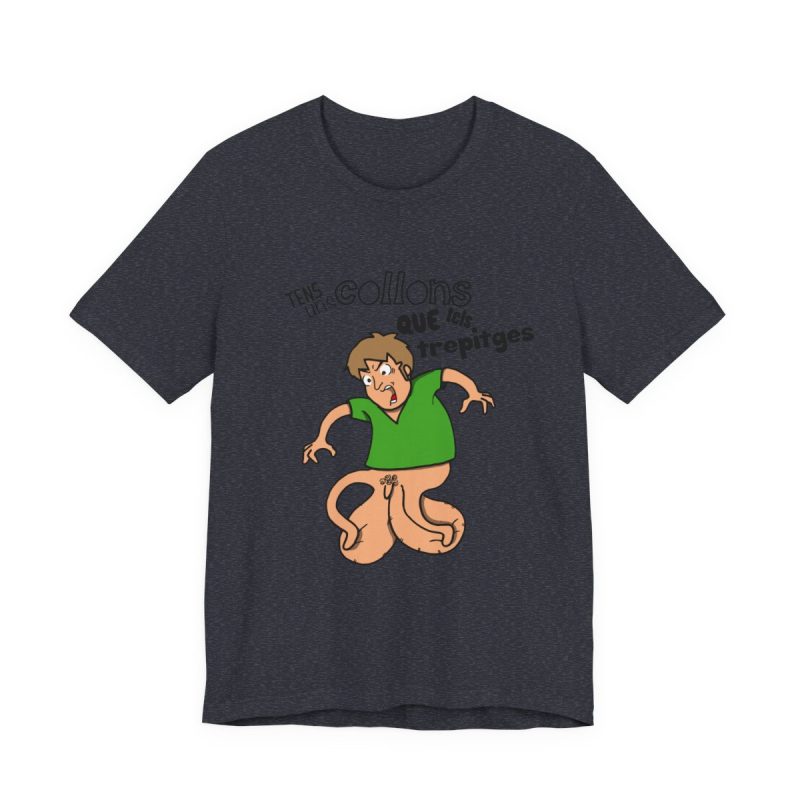 Camiseta jersey manga corta - Azul marino jaspeado - Collons